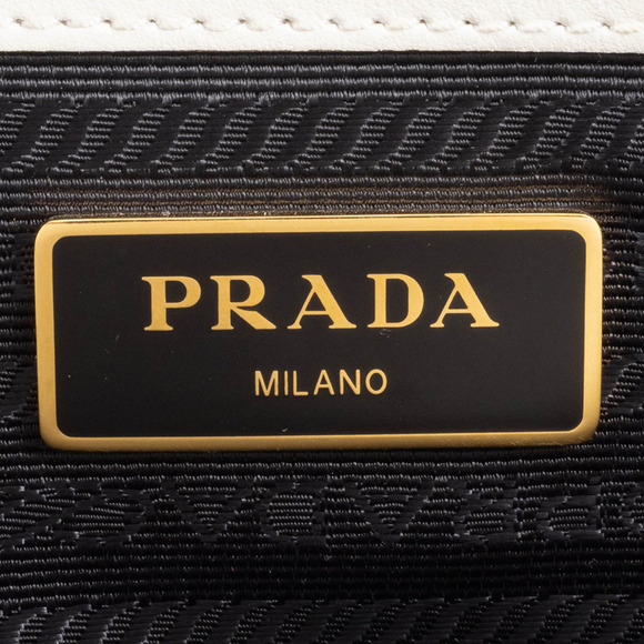 Prada Women's Saffiano Leather Shoulder Bag 1BA227 White - Picture 11 of 16
